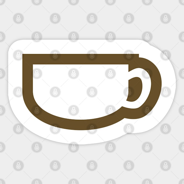 Cup Sticker by ShirtyLife